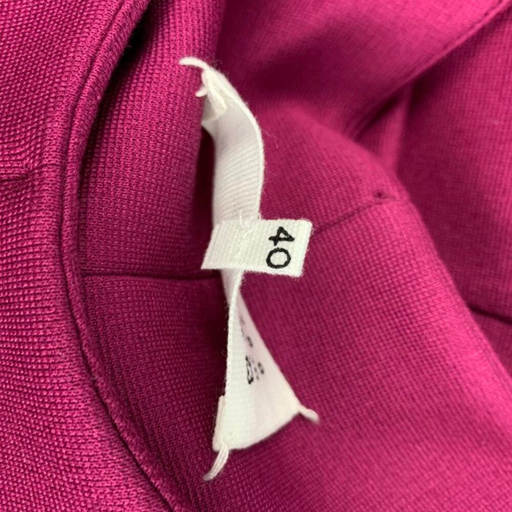 MAISON MARTIN MARGIELA Size 4 Raspberry Viscose Blend Fitted Cocktail Dress - Picture 6 of 7